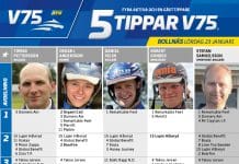 Fem tippar V75 till Bollnäs 23 januari 2021 Fem tippar V75 till Bollnäs 23 januari 2021