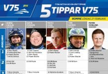 Fem tippar V75 till Romme 27 februari 2021 Fem tippar V75 till Romme 27 februari 2021