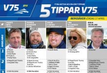 Fem tippar V75 till Bergsåker 17 april 2021 Fem tippar V75 till Bergsåker 17 april 2021