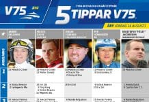 Fem tippar V75 till ÅBY 14 augusti 2021 Fem tippar V75 till ÅBY 14 augusti 2021