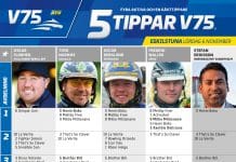 Fem tippar V75 till Eskilstuna/Sundbyholm 6 november 2021 fem tippar v75 v44 eskilstuna 6 november