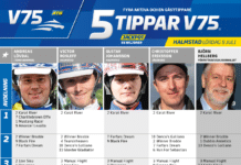 Fem tippar V75 till HALMSTAD 8 juli 2023 fem tippar v75 v27 hr