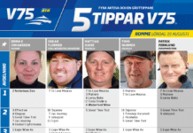 Fem tippar V75 till Romme Lördag 19 augusti 2023 fem tippar v75 v33 hr