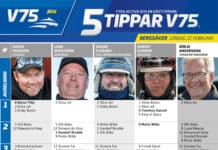 Fem tippar V75 till BERGSÅKER 22 februari 2025 Fem tippar V75 till BERGSÅKER 22 februari 2025