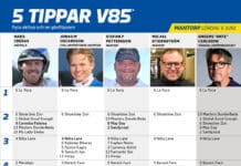 Fem tippar V85 till MANTORP 6 juni 2026 fem tippar v85 v23