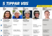 Fem tippar V85 till KALMAR söndag 21 juni 2026