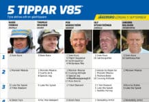 Fem tippar V85 till JÄGERSRO 5 september 2026 fem tippar v85 v36